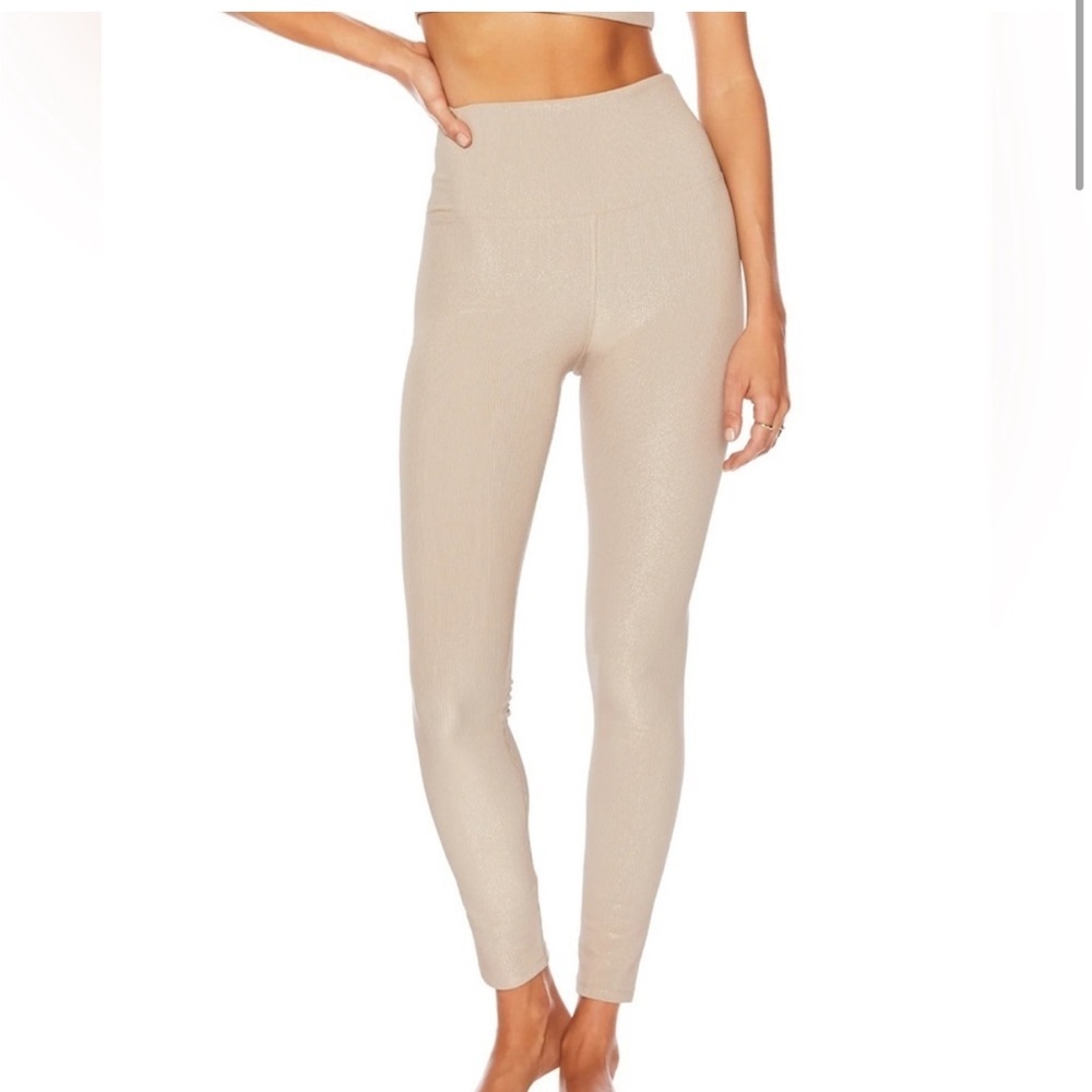 Beach Riot‎ Ayla Ribbed Leggings Taupe S